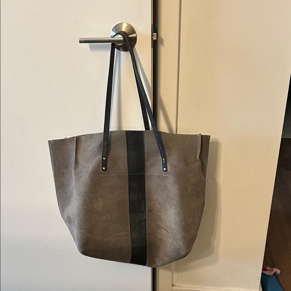 Kempton Stylish Gray and Black Tote Bag